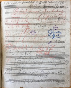 vollgeschriebene Seite